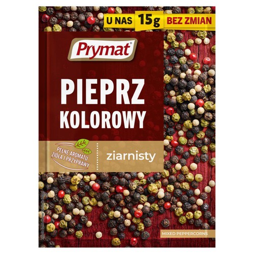 Pieprz kolorowy ziarnisty Prymat 15 g