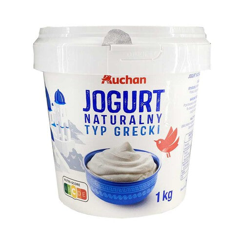 Jogurt naturalny typu greckiego Auchan 1 kg