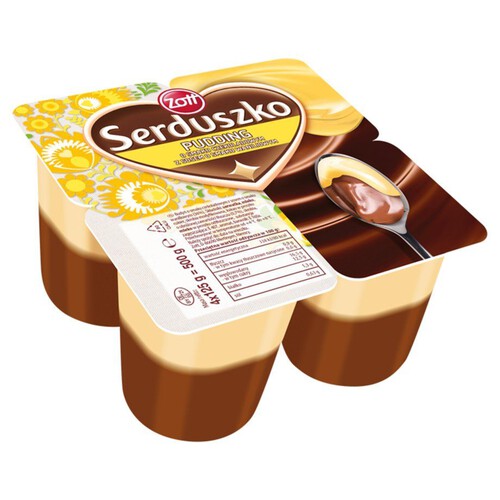 Pudding czekoladowo waniliowy Zott 4 x 125 g