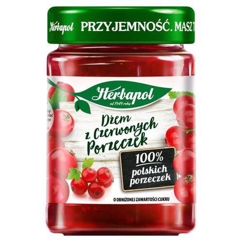 Dżem z czerwonej porzeczki Herbapol 280 g