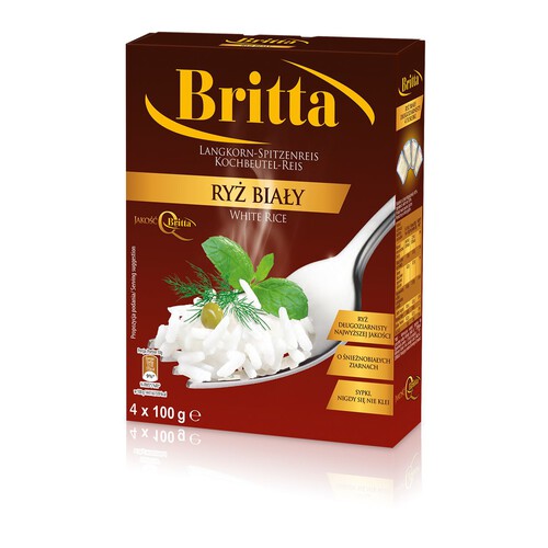 Ryż biały długoziarnisty Britta 4 x 100 g