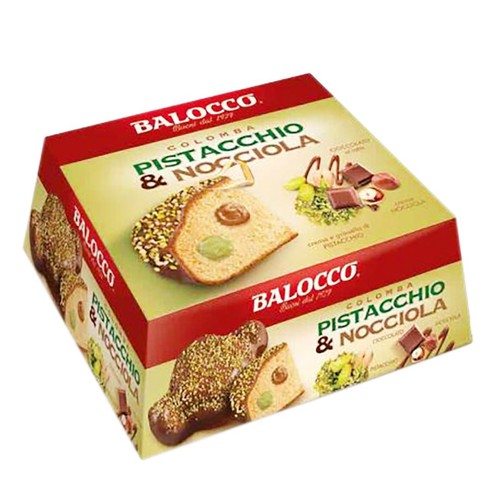 Ciasto Babka Wielkanocna Colomba z pistacjami i orzechem laskowym Balocco 750 g