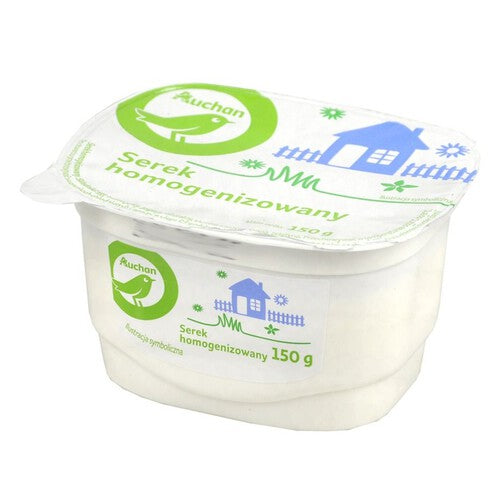 Serek homogenizowany naturalny Auchan 150 g