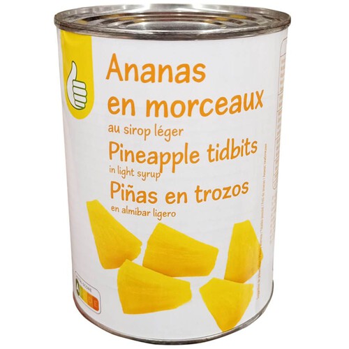 Ananas kawałki w syropie Auchan 560 g