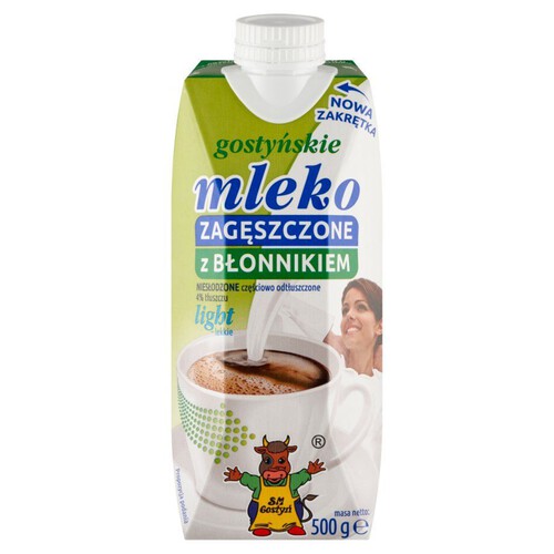Mleko zagęszczone z błonnikiem light Gostyńskie 500 g