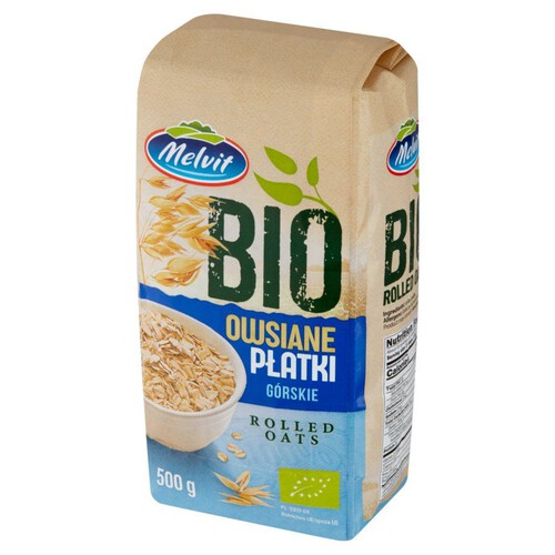 BIO Płatki owsiane górskie 500g Melvit 500 g