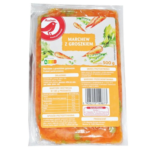 Marchew z groszkiem Auchan 500 g