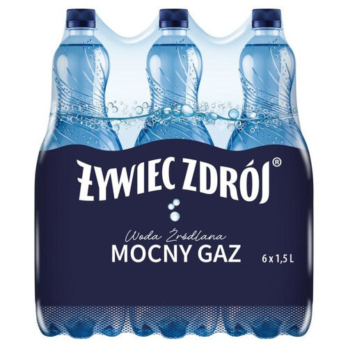 Woda źródlana gazowana Żywiec Zdrój 6 x 1,5 l