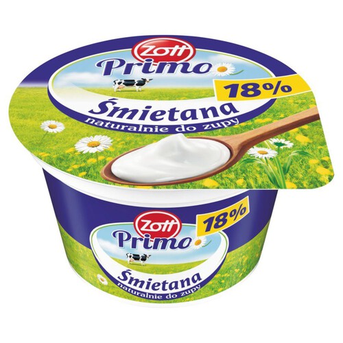 Śmietana 18% ekstra kremowa Zott 180 g