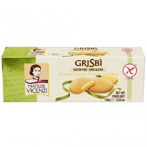 Ciasteczka waniliowe z kremem cytrynowym bez glutenu Vicenzi 150 g