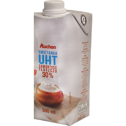 Śmietanka UHT 30% Auchan 500 ml