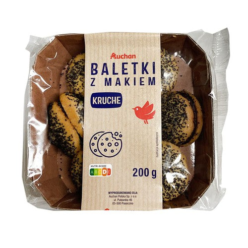 Baletki z makiem Auchan 200 g