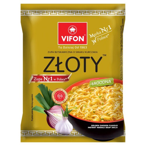 Zupa błyskawiczna łagodna Złoty kurczak Vifon 70 g