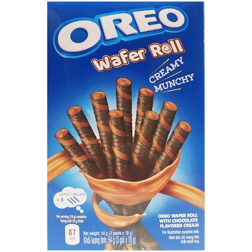 Rurki z kremem czekoladowym Oreo 54 g