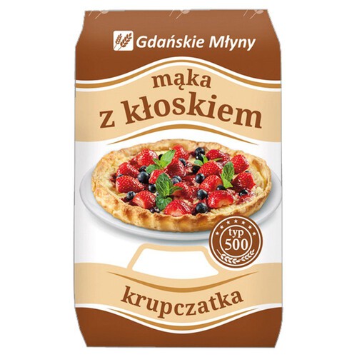 Mąka z kłoskiem krupczatka typ 500 Gdańskie Młyny 1 kg