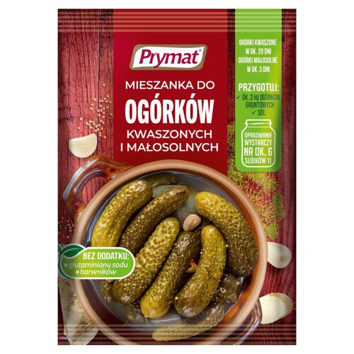 Mieszanka przypraw do ogórków kwaszonych i małosolnych Prymat 40 g