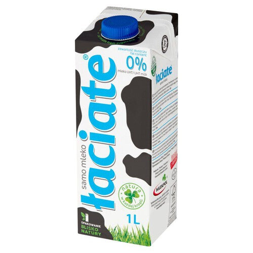 Mleko UHT zawartość tłuszczu 0 %. Łaciate 1 l