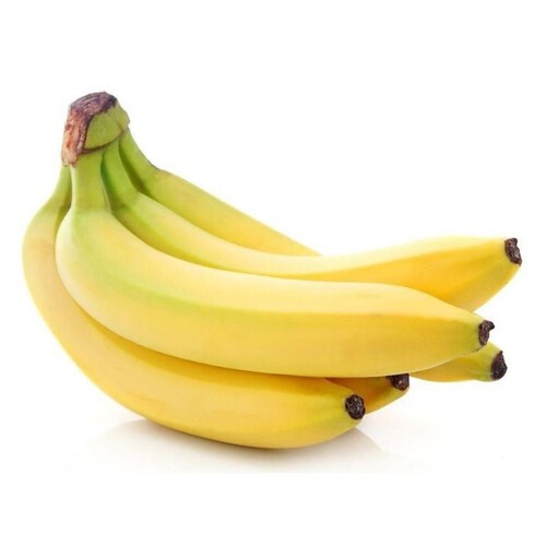 Banany Owoce Auchan kiść 4-6 szt na wagę ok 1 kg