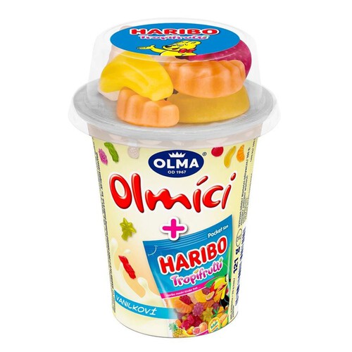 Jogurt waniliowy z żelkami Olma 121 g