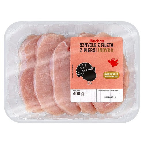 Sznycel z fileta z piersi indyka Auchan 400 g