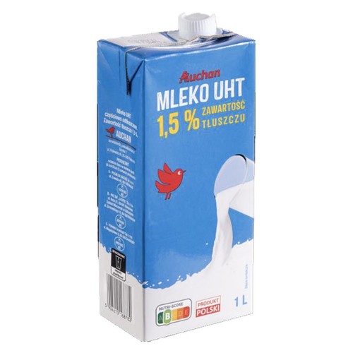 Mleko UHT 1,5% Auchan 1l