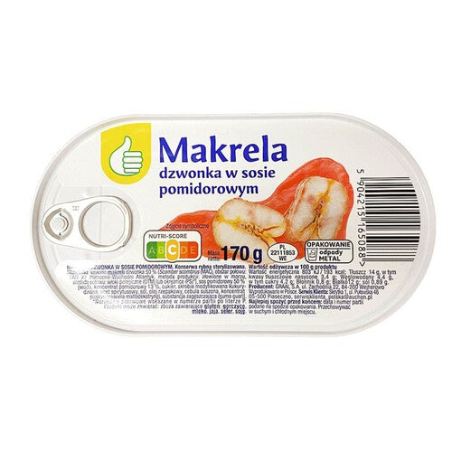 Makrela dzwonka w sosie pomidorowym Auchan 170 g