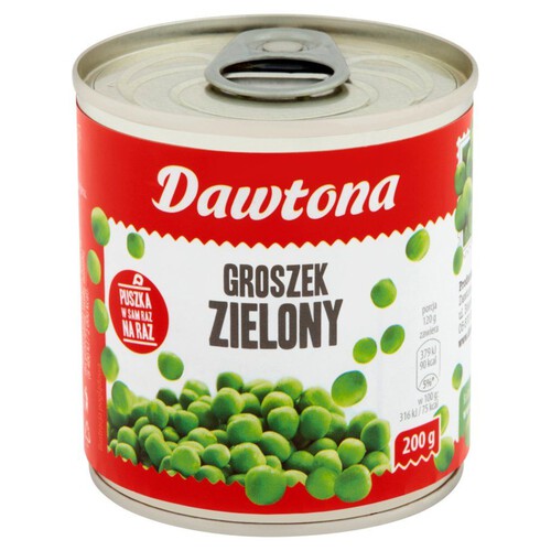 Groszek zielony konserwowy Dawtona 200 g