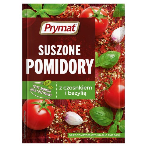 Suszone pomidory z czosnkiem i bazylią Prymat 15 g