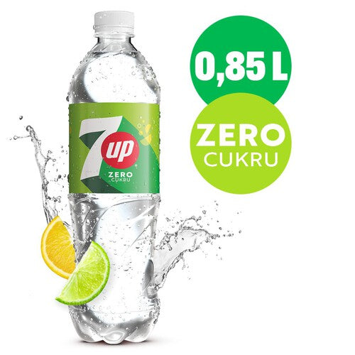 Napój gazowany bez cukru cytryna limonka 7UP Zero Cukru 850 ml