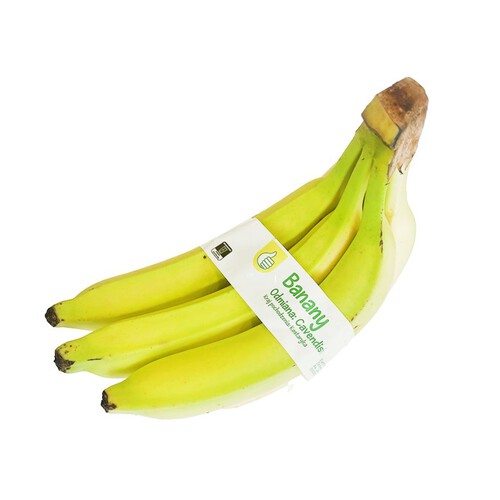 Banany Owoce Auchan na wagę kiść 4-6 szt ok 1 kg