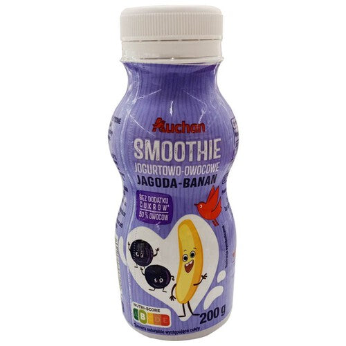 Smoothie jagoda - banan Auchan 200 g