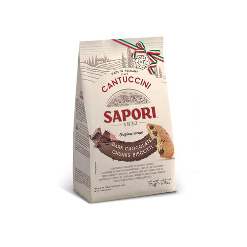 Ciastka Cantuccini z gorzką czekoladą SAPORI 175 g