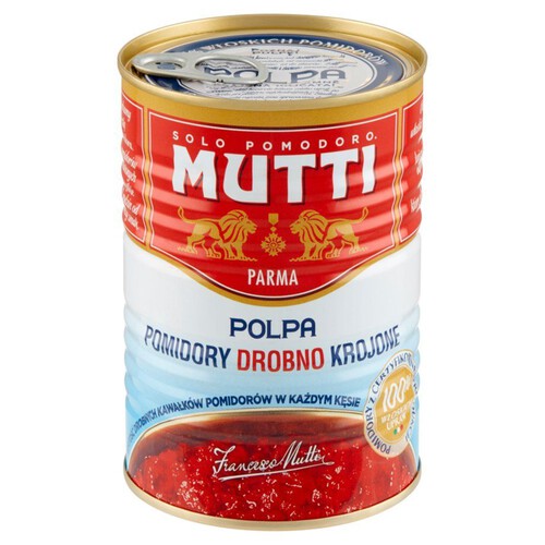 Pomidory drobno krojone bez skórek Mutti 400 g