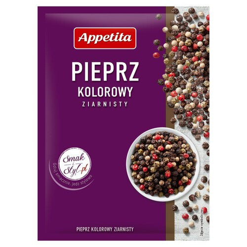 Pieprz kolorowy ziarnisty Appetita 15 g