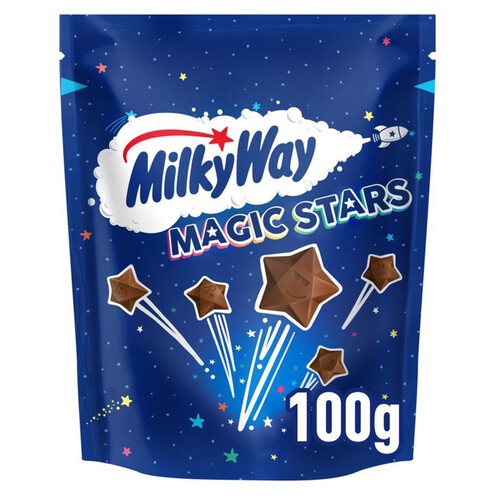 Gwiazdki z puszystej mlecznej czekolady MilkyWay 100 g