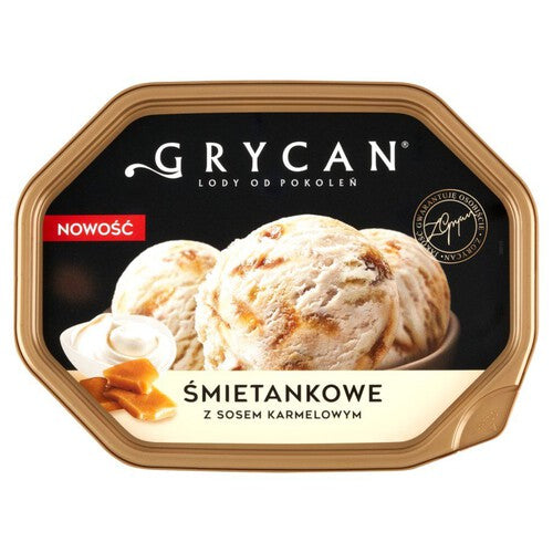 Lody śmietankowe z sosem karmelowym Grycan 900 ml