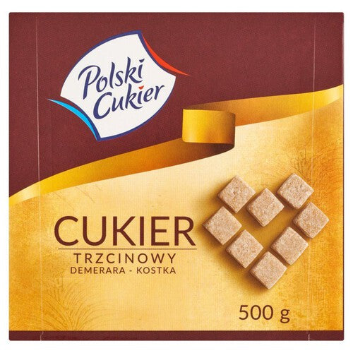 Cukier trzcinowy Demerara kostka Polski Cukier 500 g