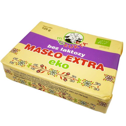 BIO Masło ekstra bez laktozy EKOŁukta 125 g