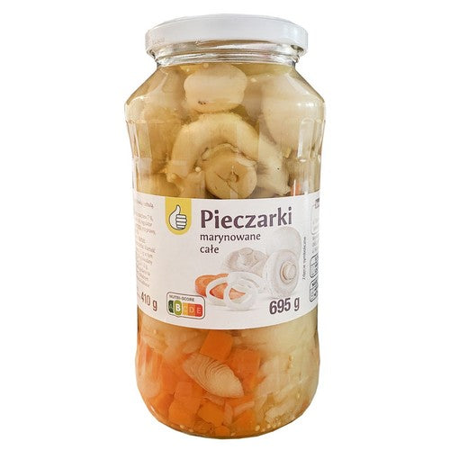 Pieczarki marynowane z marchewką i cebulą Auchan 410 g