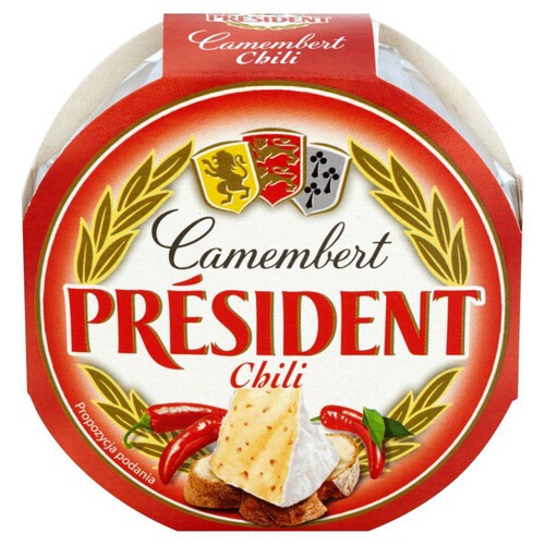 Ser Camembert z papryką chili President 120 g