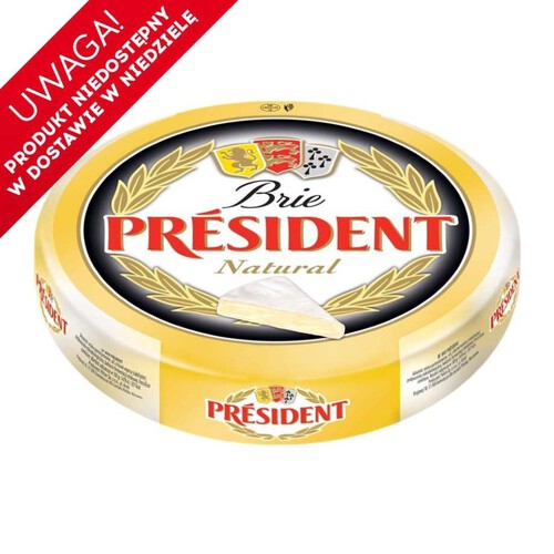 Ser Brie naturalny porcja President na wagę ok. 200 g
