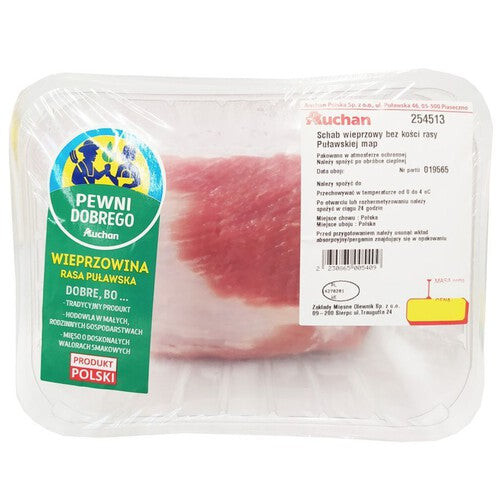 Schab wieprzowy bez kości rasy Puławskiej Pewni Dobrego na wagę ok. 1.2kg