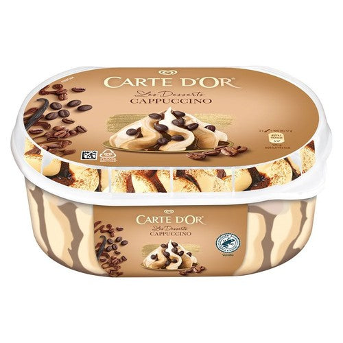 Les Dessetrs lody o smaku cappuccino CARTE D'OR 825 ml
