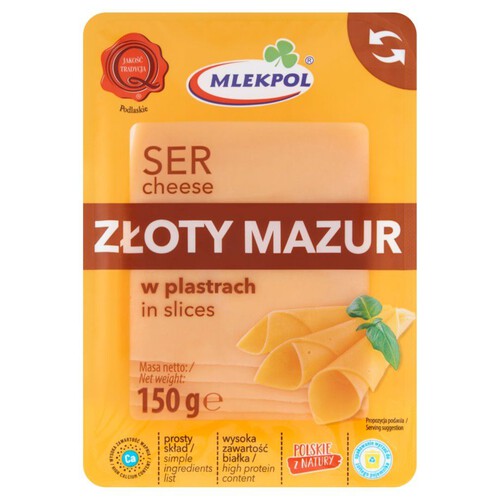 Ser Złoty Mazur Mlekpol 150 g