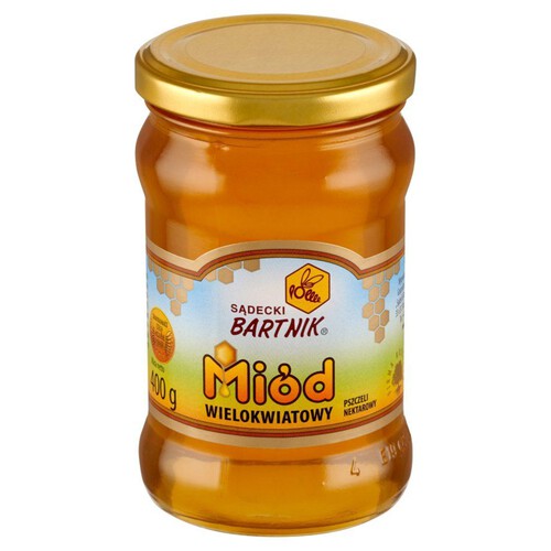 Miód wielokwiatowy pszczeli nektarowy Sądecki Bartnik 400 g