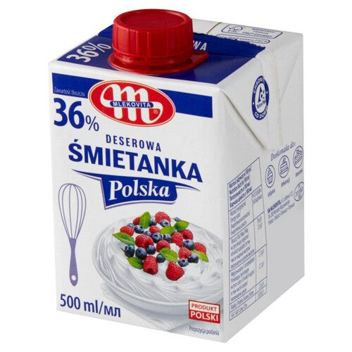 Śmietanka UHT 36 % Mlekovita 500 ml