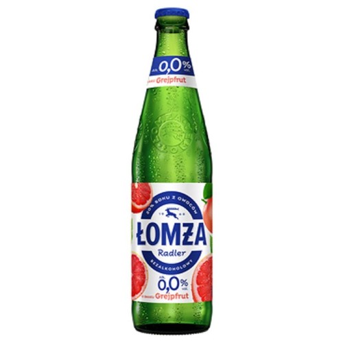 Piwo Radler bezalkoholowe grapefruit alk.0.0% obj. Łomża 500 ml