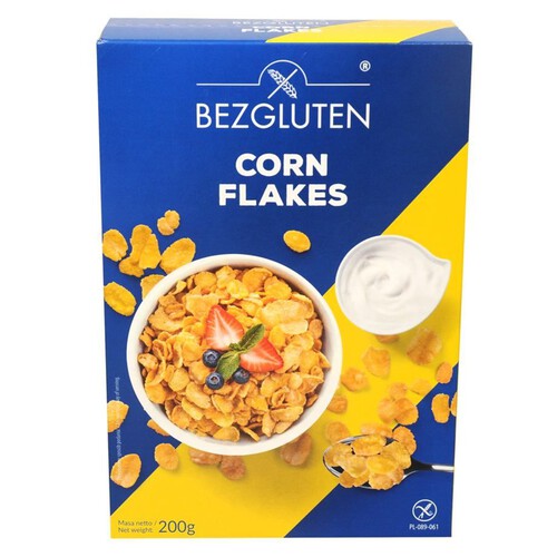 Corn flakes płatki kukurydziane bezglutenowe Bezgluten 200 g
