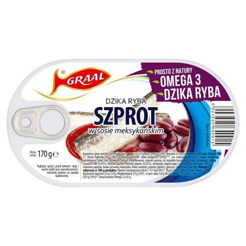 Szprot w sosie meksykańskim GRAAL 170 g
