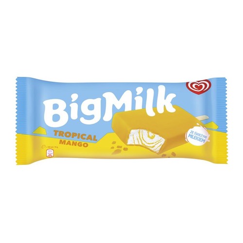 Lody śmietankowe w polewie o smaku tropical mango Big Milk 100 ml